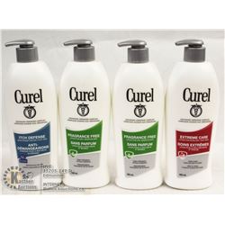 LOT OF 4 MIXED CUREL LOTION