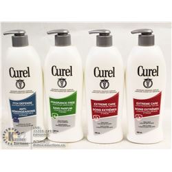 LOT OF 4 MIXED CUREL LOTION