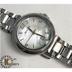 BULOVA DIAMOND MOTHER OF PEARL FACE WATCH