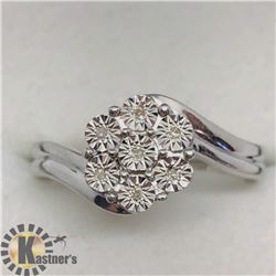 SILVER 7 DIAMOND RING