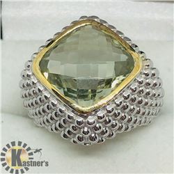 GREEN AMETHYST MEN'S RING