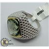 Image 4 : GREEN AMETHYST MEN'S RING
