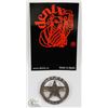 Image 1 : NEW METAL REPLICA SILVER TEXAS RANGER BADGE