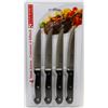 Image 1 : NEW! PACK OF 4 STAINLESS STEEL BLADE STEAK KNIVES