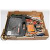 Image 1 : LARGE FLAT OF ACCESSORIED & TOOLS-SOLDERING GUN,