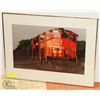 Image 1 : FRAMED PHOTO OF CN 9643 LOCOMOTIVE