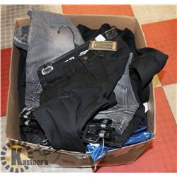 BOX OF ASSORTED WOMENS PANTS