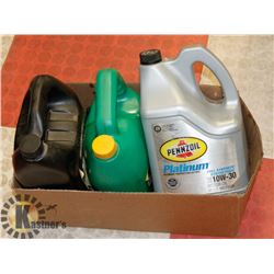 LOT OF 12 LITRES MOTOR OIL INCLUDING SYNTHETIC