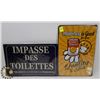 Image 1 : LOT OF TWO NEW! METAL SIGNS 8" X 12"