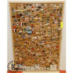 VINTAGE X-LARGE DISPLAY OF PINS