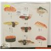 Image 1 : NEW LARGE SUSHI PRINT ON CANVAS