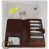 Image 1 : NEW BROWN "RO-EL" LEATHER WALLET/CARD HOLDER.