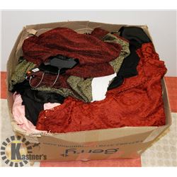 BOX OF ASSORTED WOMENS SHIRTS