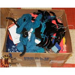 BOX OF ASSORTED WOMENS TOPS