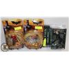 Image 1 : SET OF 3 NEW ACTION FIGURES - 2 BATMAN BEGINS