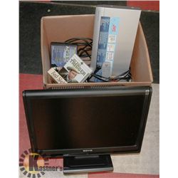 JVC DVD VIDEO PLAYER WITH REMOTE, 20" MONITOR,
