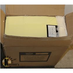 CASE OF 30 NEW IVORY DISPOSABLE TABLE CLOTHS