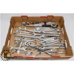 FLAT OF ASSORTED WRENCHES