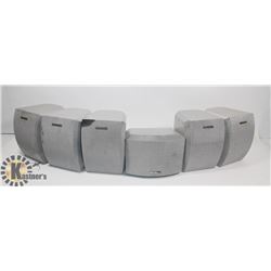 SET OF 6 AIWA SPEAKERS