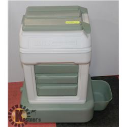 VERY LARGE DOG FOOD CONTAINER AND AUTO FEEDER