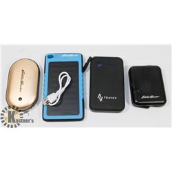 FLAT OF 4 EDDIE BAUER POWER BANKS