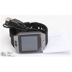 NEW BLACK BLUETOOTH SMARTWATCH W/CAMERA