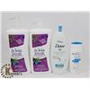 Image 1 : BAG WITH BODY LOTION, SUNSCREEN, AND MORE