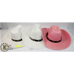 BUNDLE OF 3 COWBOY HATS