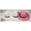 Image 1 : BUNDLE OF 3 COWBOY HATS