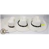 Image 1 : BUNDLE OF 3 COWBOY HATS