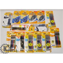 BAG OF ASSORTED OFFICE SUPPLIES INCLUDING