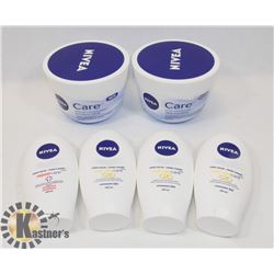 BAG OF ASSORTED NIVEA CREAMS