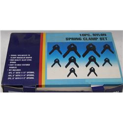 10PC NYLON SPRING CLAMP SET