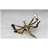 Image 1 : 7)  AVON VINTAGE GOLD TONE DRAGONFLY