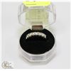 Image 1 : #6-CUBIC ZIRCONIA RING .925 STERLING SILVER RING
