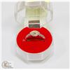 Image 1 : #9-CUBIC ZIRCONIA RING .925 STERLING SILVER RING