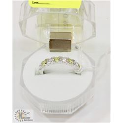 #18-CUBIC ZIRCONIA RING .925 STERLING SILVER RING