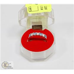 #11-CUBIC ZIRCONIA RING .925 STERLING SILVER RING