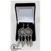 Image 1 : NEW DREAMCATCHER SILVER TONE EARRINGS WITH