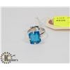 Image 1 : STERLING SILVER SWISS TOPAZ RING SIZE 10.