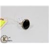 Image 1 : STERLING SILVER ONYX RING SIZE 8.5.