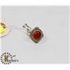 Image 1 : STERLING SILVER CARNELIAN RING SIZE 8.5.
