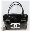 Image 1 : CHANEL REPLICA WITH WHITE LOGO, BLACK BAG