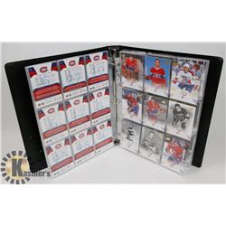 BINDER WITH 200 CARD SET MONTREAL CANADIAN