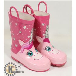 CHILDREN'S RUBBER BOOTS SIZE 8