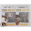 Image 1 : HAN SOLO AND CHEWBACCA FUNKO POP FIGURES