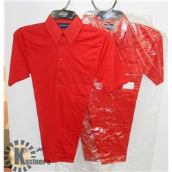 LOT OF 3 NEW RED ARROW GOLF SHIRT