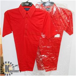 LOT OF 3 NEW RED ARROW GOLF SHIRT