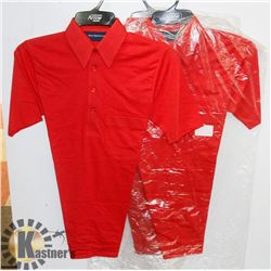 LOT OF 3 NEW RED ARROW GOLF SHIRT