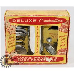 VINTAGE DELUXE COMBINATION COOKIE MAKER AND